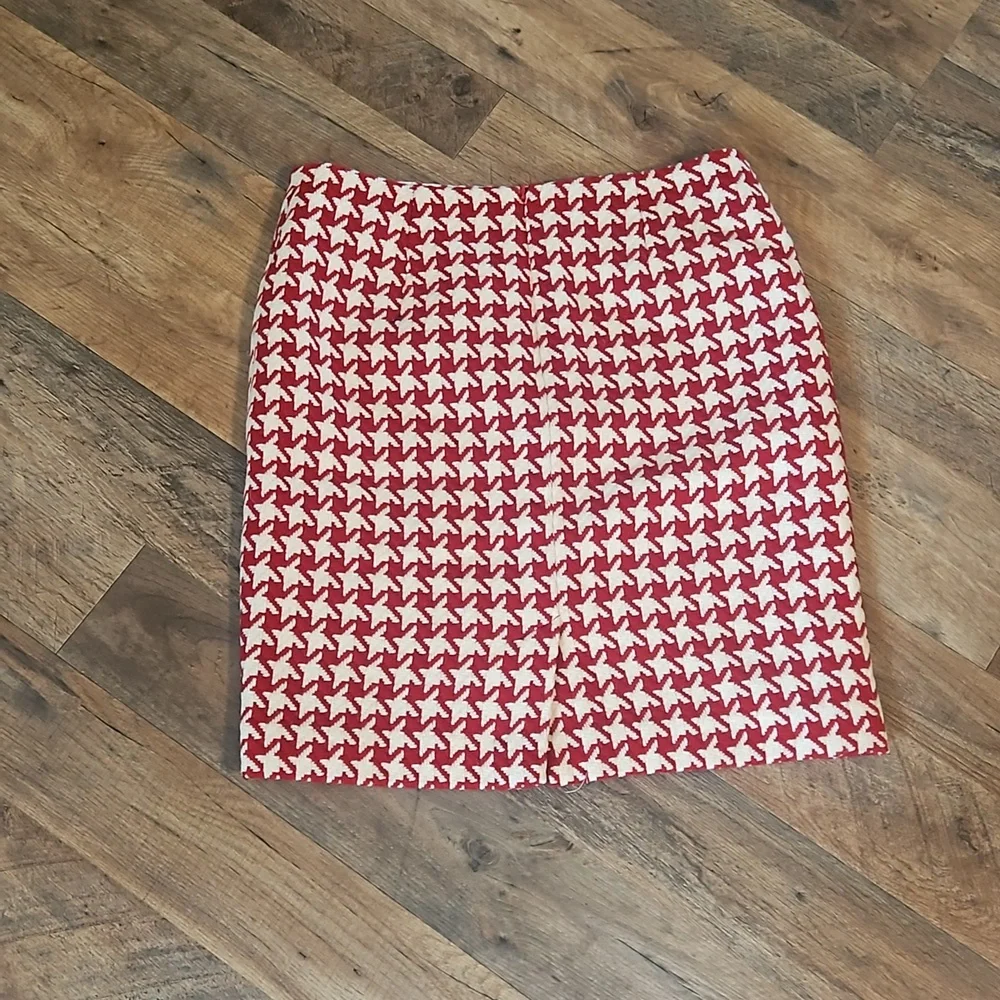 👗TALBOTS RED AND WHITE PENCIL SKIRT👗 - Picture 4 of 7